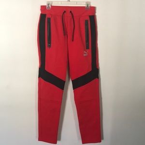Comfy Red Sweatpants, Jogger Cut